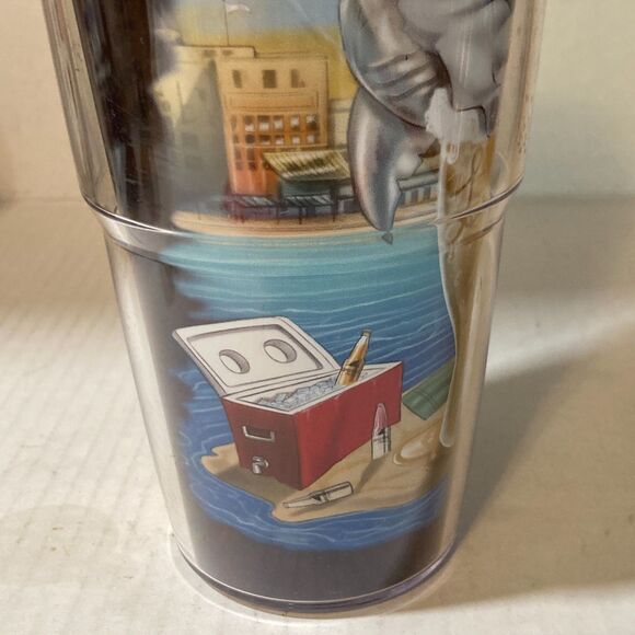 Vintage Tervis LandShark Beer Daytona Beach Tumbler Cup Mug Souvenir Shark 24 oz - Picture 5 of 10